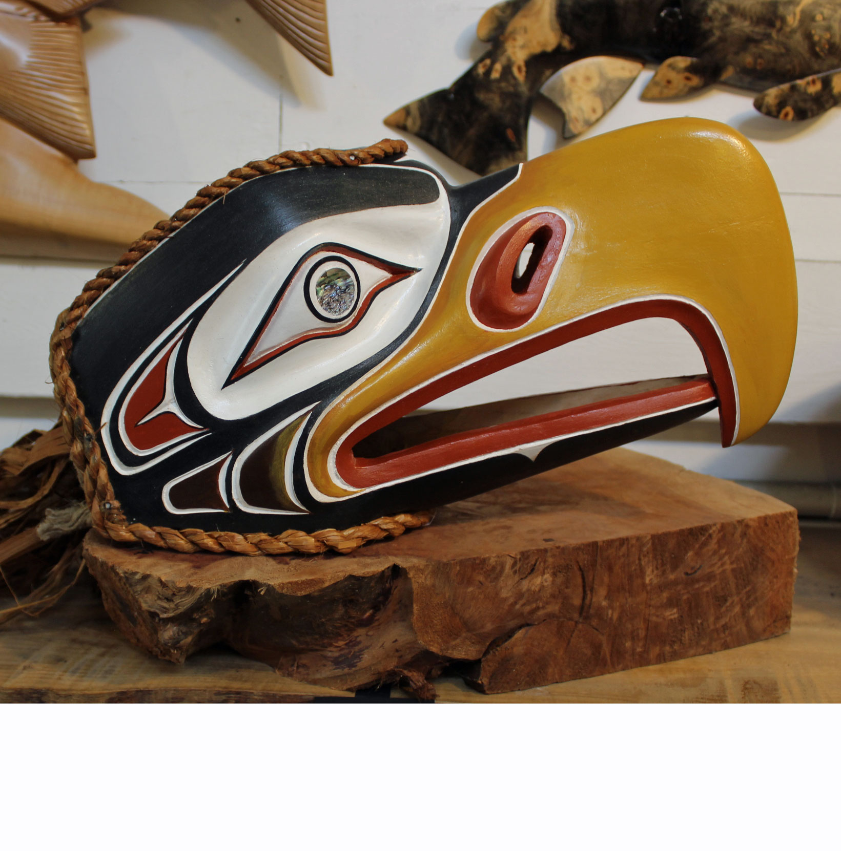 First Nations Eagle Hat Mask