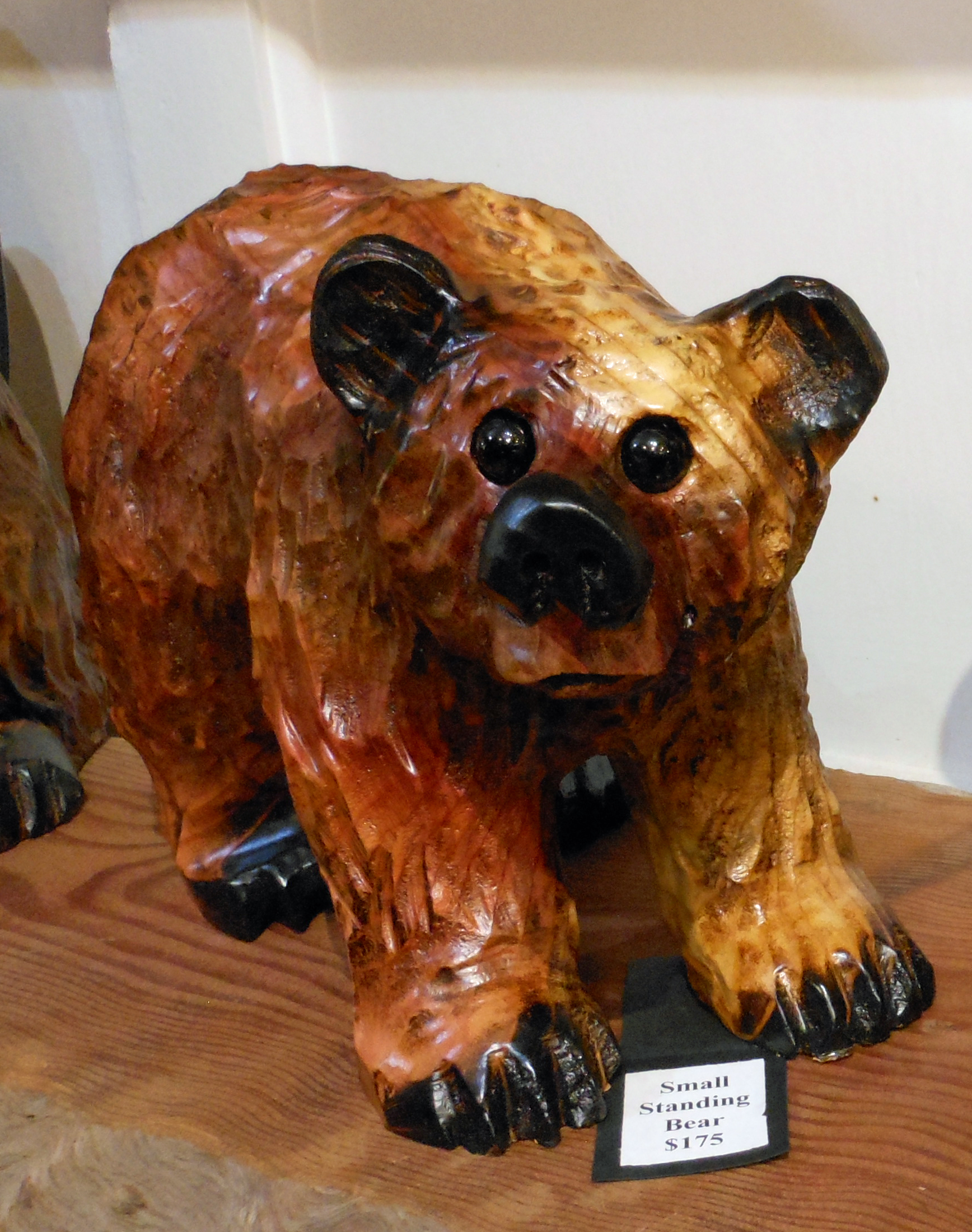 Carved Cedar or Redwood Bears Forest Gems Gallery