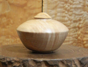 Maple Burl Urn, small $235 18 x 6 x 6 inches