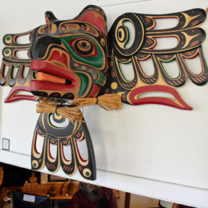 First Nations Raven Mask, 42 x 28 x 14