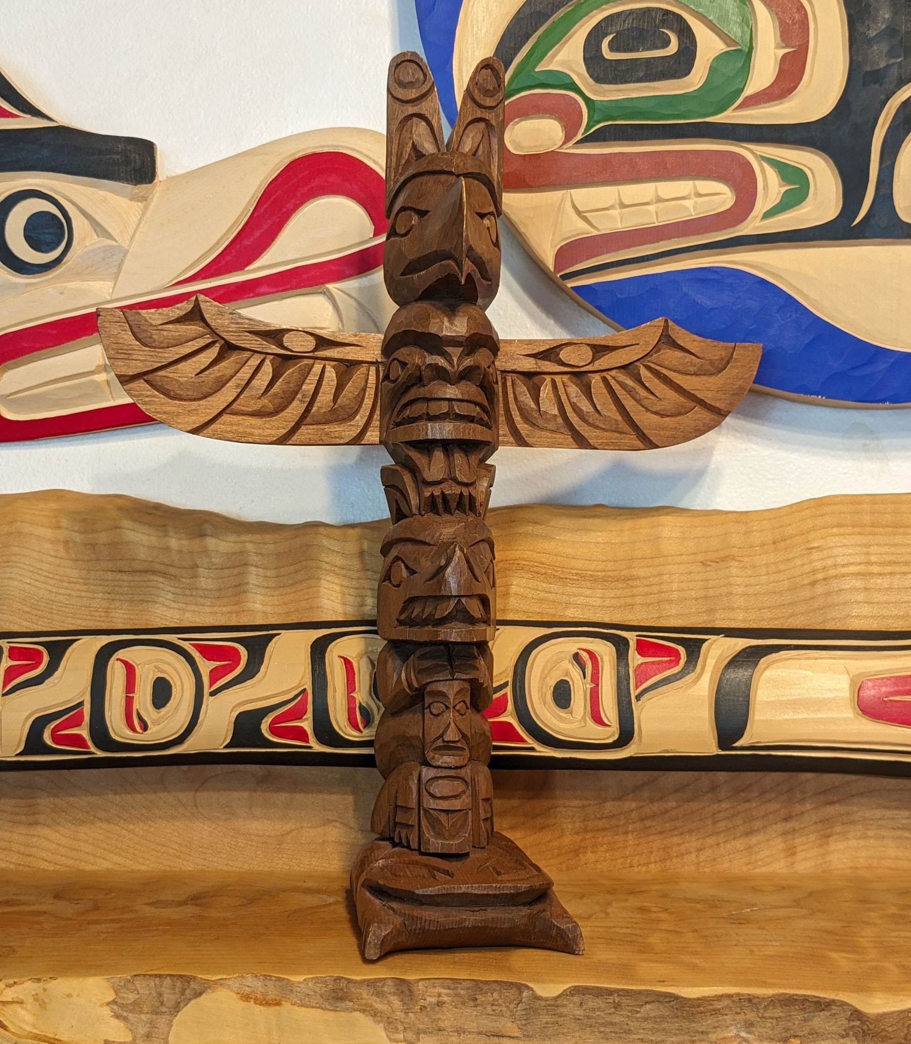 12" First Nations Model Totem Pole