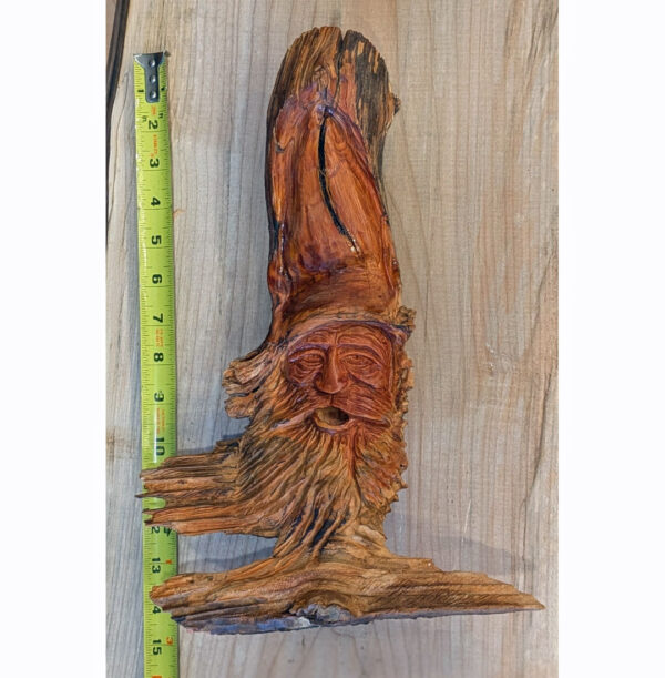 Pine Pitch Knothead Wall Carving #5