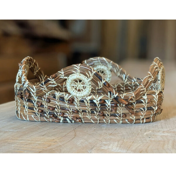 Pine Needle Basket #2   9 x 5 x 3