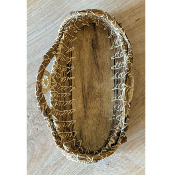 Pine Needle Basket #2   9 x 5 x 3 - Image 3