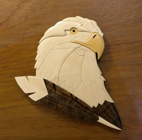 "Eagle and Feather" Intarsia