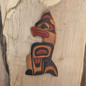 First Nations Kwakiutl Thunderbird Wall Panel 13 x 6.5 x .5