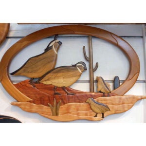 "Quail Covey" Intarsia