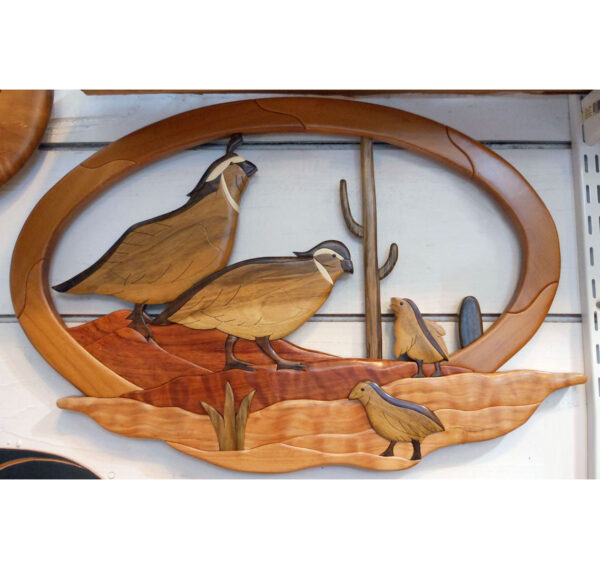 "Quail Covey" Intarsia