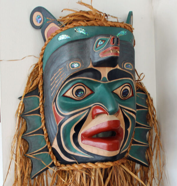 First Nations Queen of the Sea Mask, Wife of Komokwa, with Sea Lions - Image 5