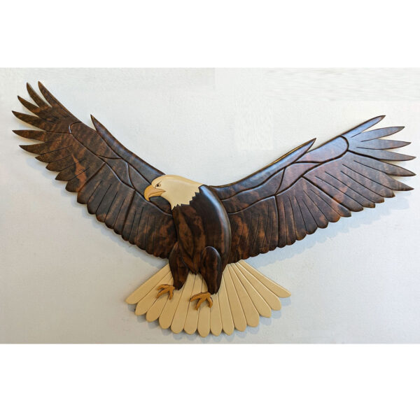 "Eagle with Spread Wings" Intarsia