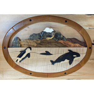"Orca Scene" Intarsia