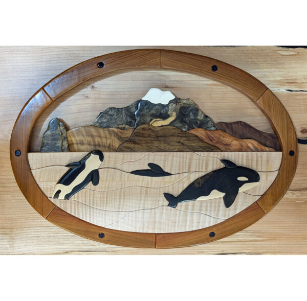 "Orca Scene" Intarsia