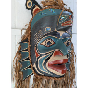 First Nations Queen of the Sea Mask, Wife of Komokwa, with Sea Lions