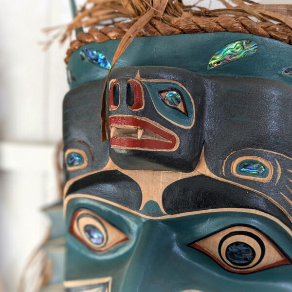 First Nations Queen of the Sea Mask, Wife of Komokwa, with Sea Lions - Image 4