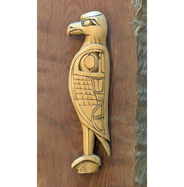 First Nations Eagle and Salmon Wall Panel, 13.5 x 3.5 x .75