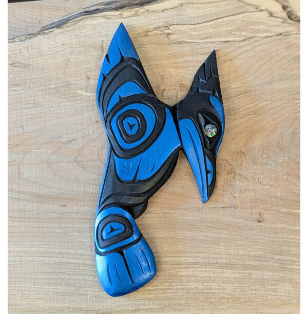 First Nations Jay Full-Body Wall Panel, 13 x 6.5 x .5