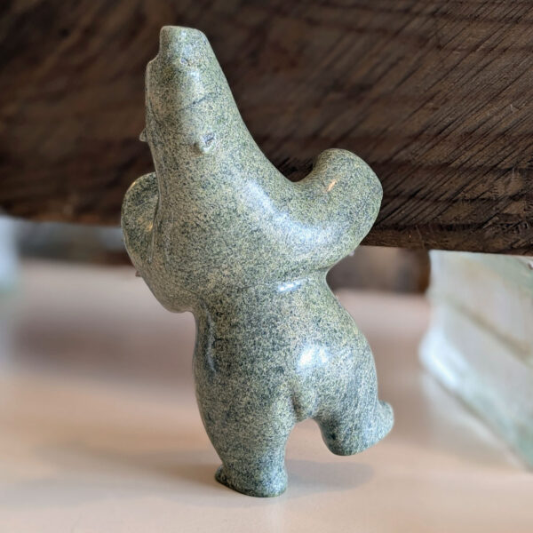 Alaskan Dancing Bear Steatite Stone Carving - Image 2
