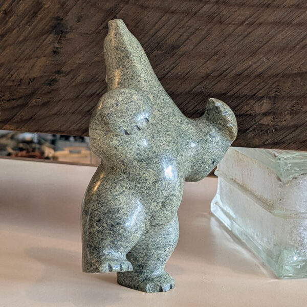 Alaskan Dancing Bear Steatite Stone Carving - Image 4