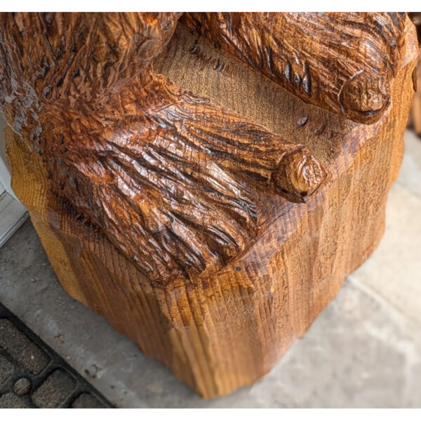 Cedar Carved Bigfoot, 47x10x8 - Image 2
