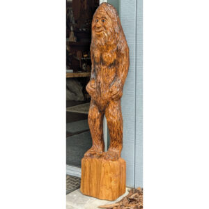 Cedar Carved Bigfoot, 47x10x8