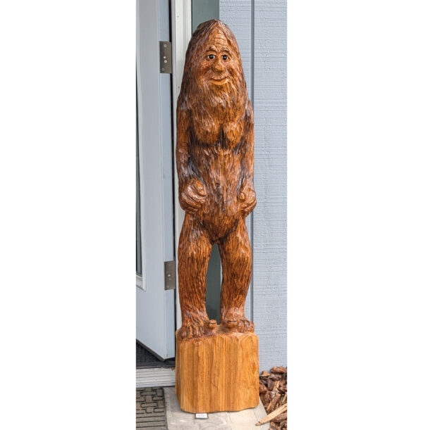 Cedar Carved Bigfoot, 47x10x8 - Image 3