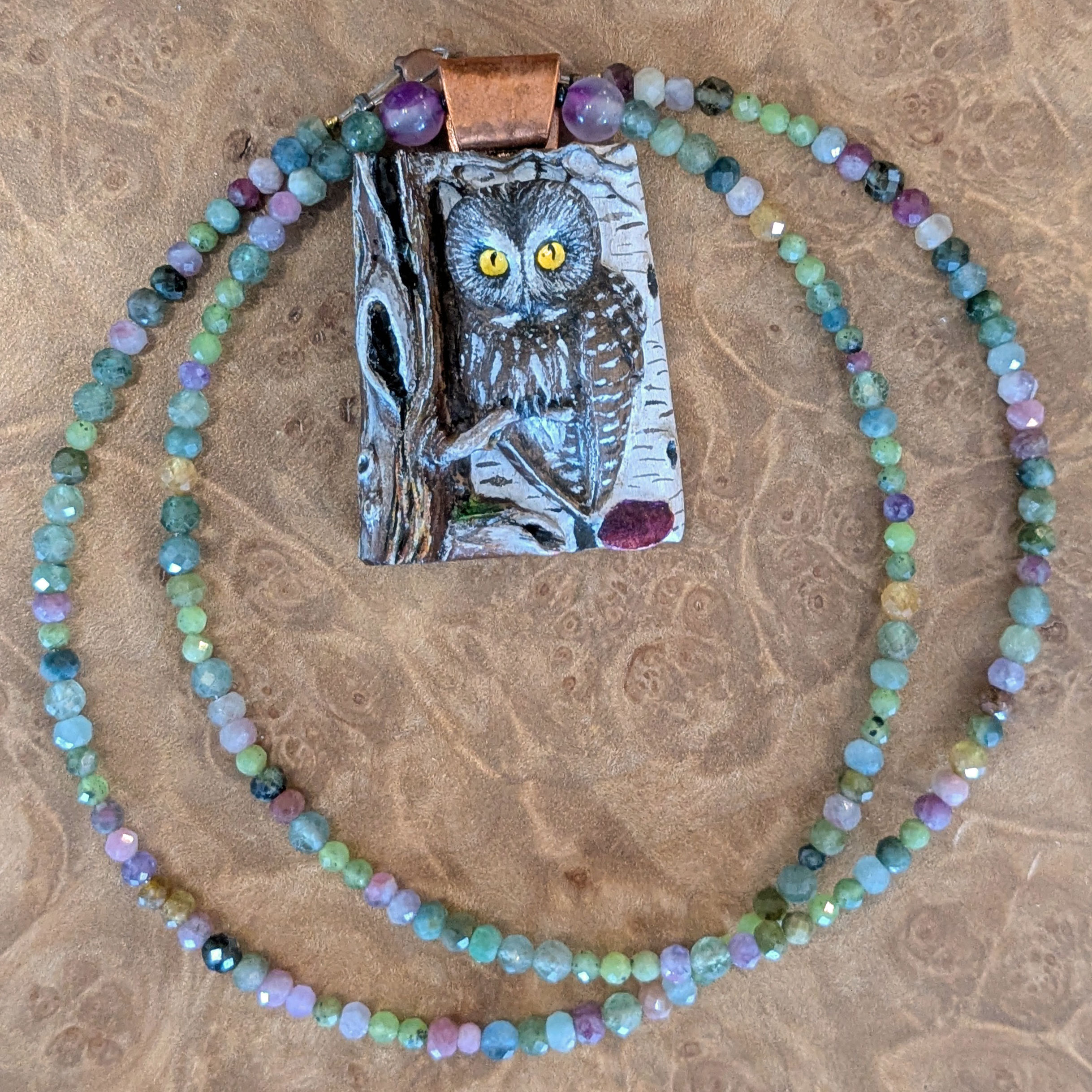 Spotted Owlet Necklace