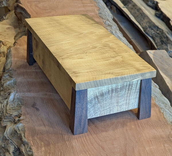 Pagoda Box, 11.5 x 5.5 x 4, Myrtlewood and Walnut