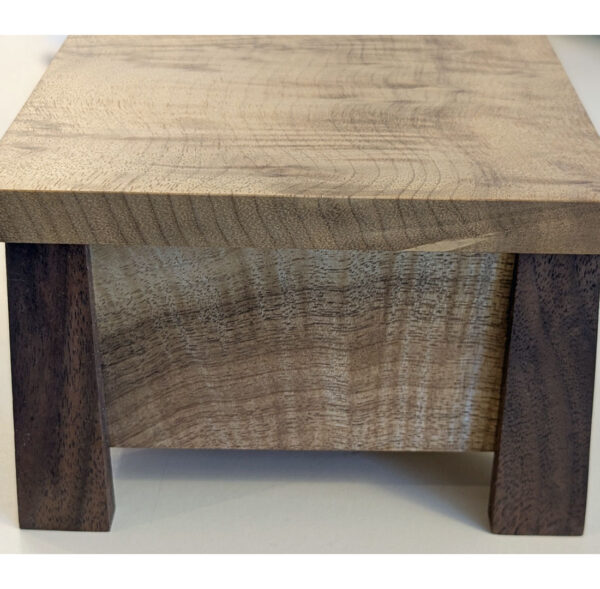 Pagoda Box, 11.5 x 5.5 x 4, Myrtlewood and Walnut - Image 4