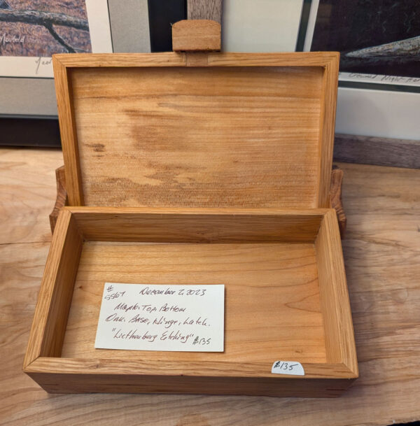 Box, 8.5 x 5.5 x 3, Lichtenburg Process Top, Maple and Oak - Image 2