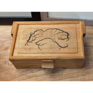 Box, 8.5 x 5.5 x 3, Lichtenburg Process Top, Maple and Oak