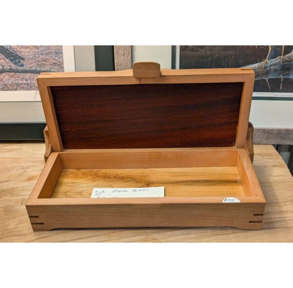 Box, 11 x 5.5 x 2.5, Padauk Top, Madrona Hinges - Image 2