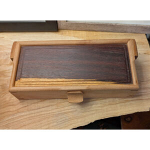 Box, 11 x 5.5 x 2.5, Padauk Top, Madrona Hinges