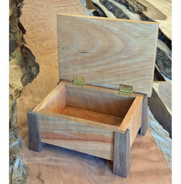 Pagoda Box, 7.75 x 6 x 3.75, Madrona and Walnut - Image 3