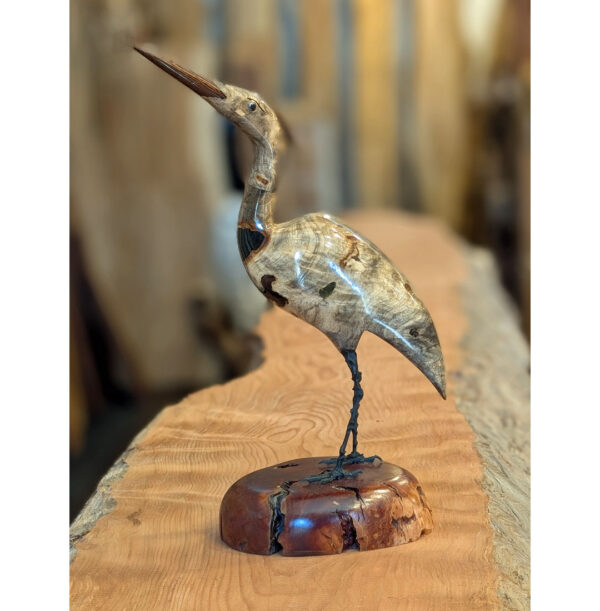 Buckeye Burl Heron #3 - Image 2