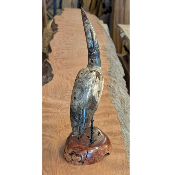 Buckeye Burl Heron #3 - Image 3
