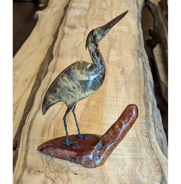 Buckeye Burl Heron #4