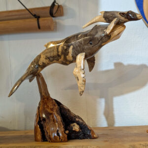 Buckeye Burl Humpback Whale & Calf
