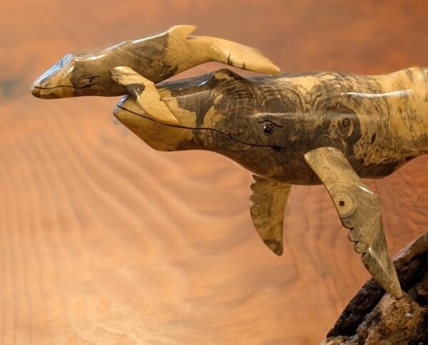 Buckeye Burl Humpback Whale & Calf - Image 2