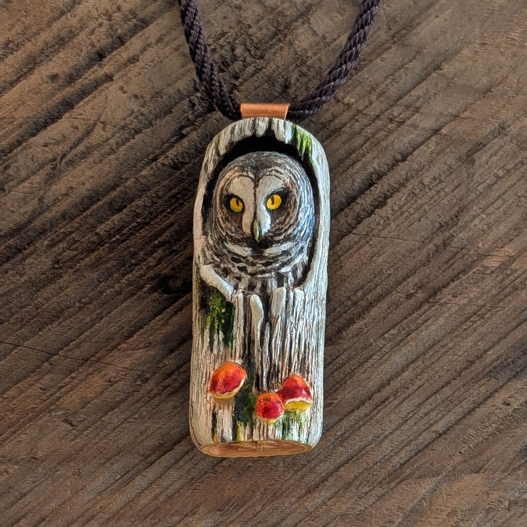 Great Gray Owl Necklace