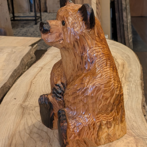 Chainsaw Carved Medium Sitting Bear