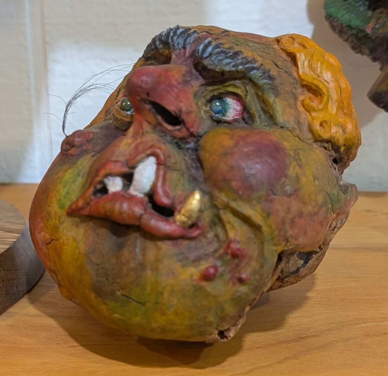 Hand-carved Burl Troll - Image 4