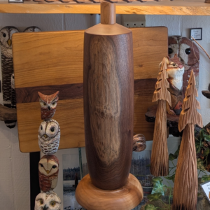 Walnut & Maple Lamp 19 x 6.5