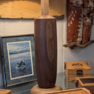 Walnut & Maple Lamp 17 x 6.5