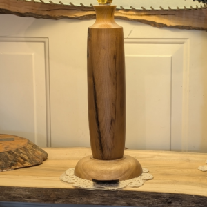Small Myrtlewood & Maple Lamp 14 x 6