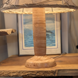 Smallest Figured Maple Lamp 12 x 5